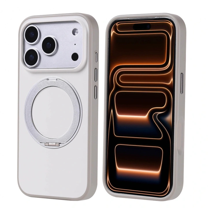 Apple iPhone 17 Pro Kılıf M-Safe Şarj Özellikli Standlı Redclick Proton Silikon Kapak