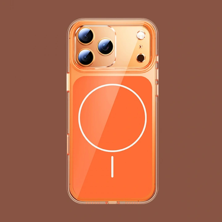 Apple iPhone 17 Pro Kılıf Redclick M-safe Şarj Özellikli Şeffaf Kamera Kontrol Butonlu Lugano Kapak