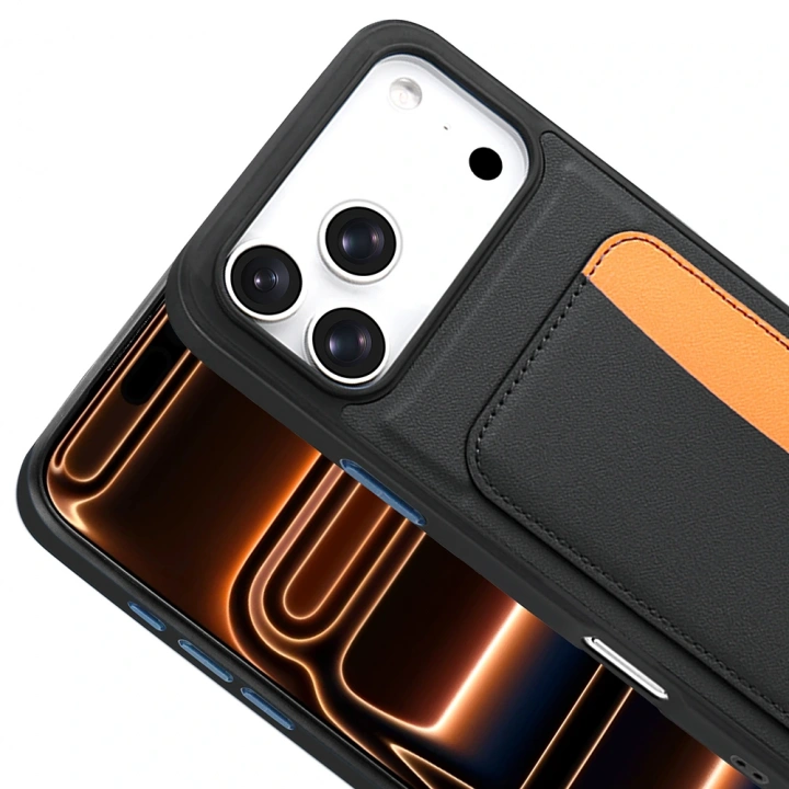 Apple iPhone 17 Pro Max Kılıf Kartlıklı Redclick X-Kart Silikon Kapak