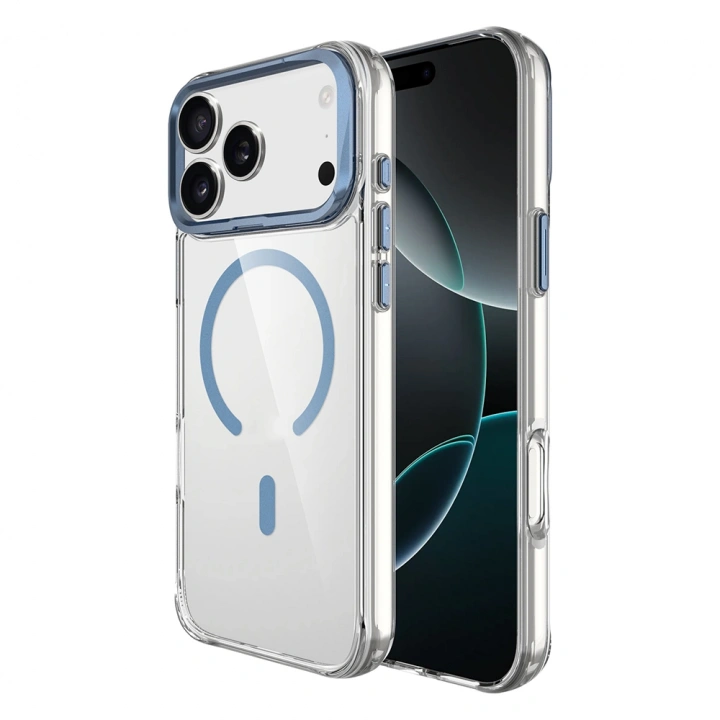 Apple iPhone 17 Pro Max Kılıf M-safe Şarj Özellikli Airbagli Kamera Standlı Redclick Azor Kapak