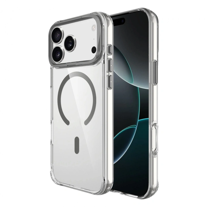 Apple iPhone 17 Pro Max Kılıf M-safe Şarj Özellikli Airbagli Kamera Standlı Redclick Azor Kapak