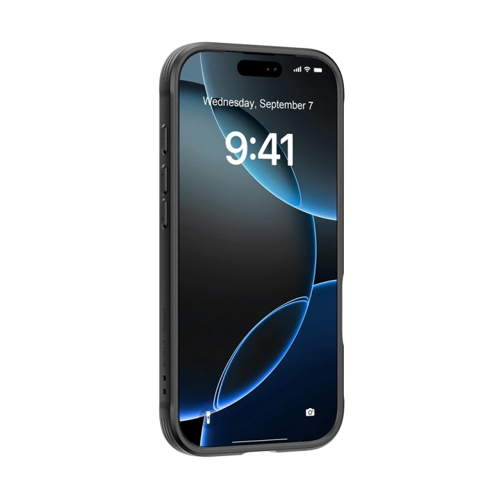 Apple iPhone 17 Pro Max Kılıf M-safe Şarj Özellikli Airbagli Raptic Shield Serisi Şeffaf Arka Yüzey Kapak