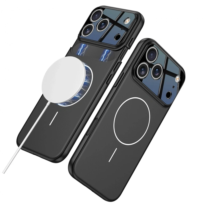 Apple iPhone 17 Pro Max Kılıf M-safe Şarj Özellikli Çift Parçalı Redclick Napoli Kapak