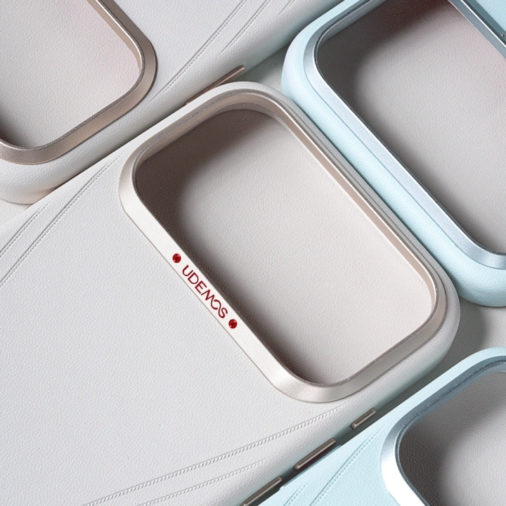 Apple iPhone 17 Pro Max Kılıf M-Safe Şarj Özellikli Çizgili Udemos Freedom Serisi Kapak