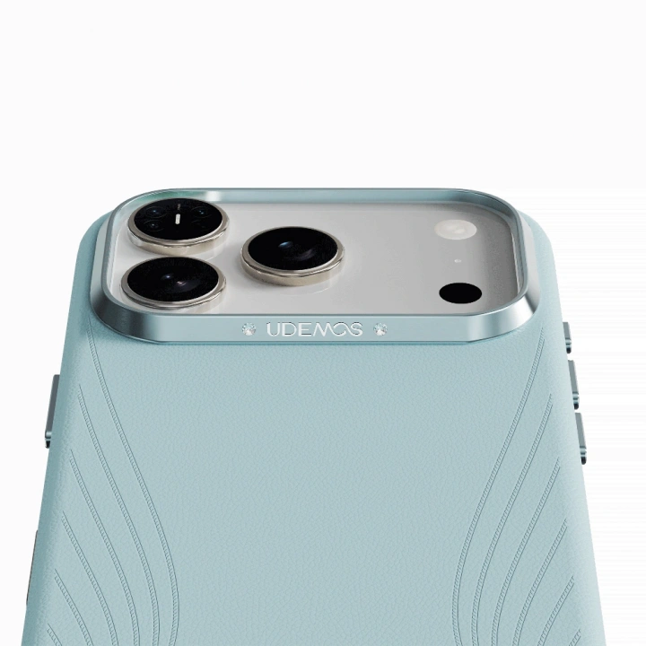 Apple iPhone 17 Pro Max Kılıf M-Safe Şarj Özellikli Çizgili Udemos Freedom Serisi Kapak