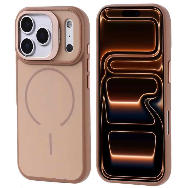 Apple iPhone 17 Pro Max Kılıf M-safe Şarj Özellikli Kamera Standlı Redclick Notron Kapak