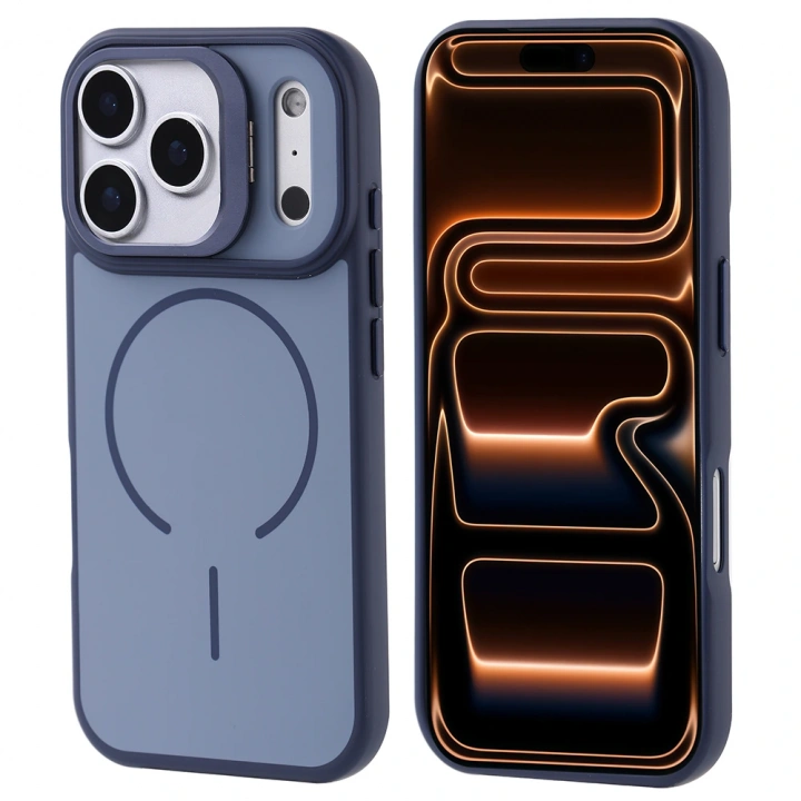 Apple iPhone 17 Pro Max Kılıf M-safe Şarj Özellikli Kamera Standlı Redclick Notron Kapak