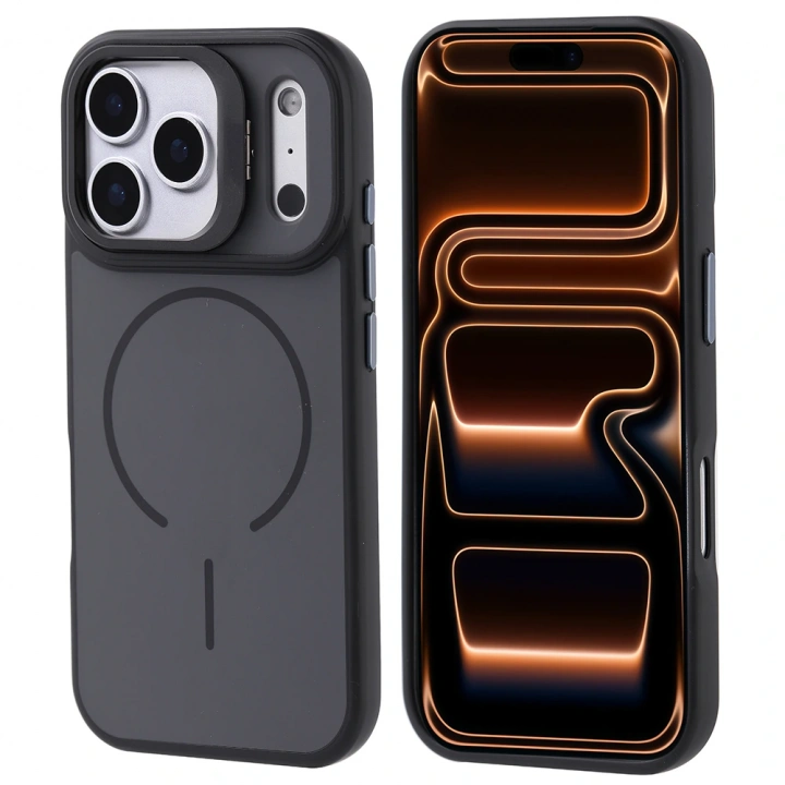 Apple iPhone 17 Pro Max Kılıf M-safe Şarj Özellikli Kamera Standlı Redclick Notron Kapak