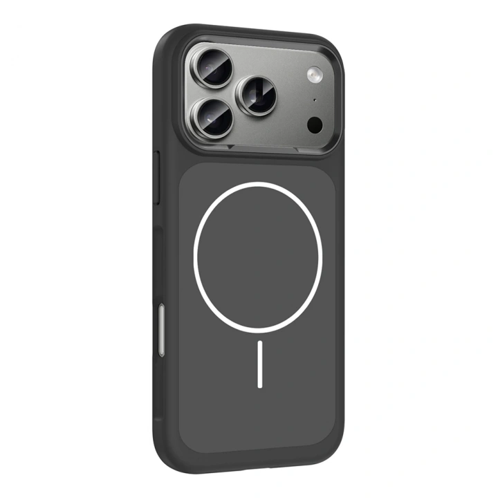 Apple iPhone 17 Pro Max Kılıf M-Safe Şarj Özellikli Metal Kamera Çerçeveli Redclick Sanremo Silikon Kapak