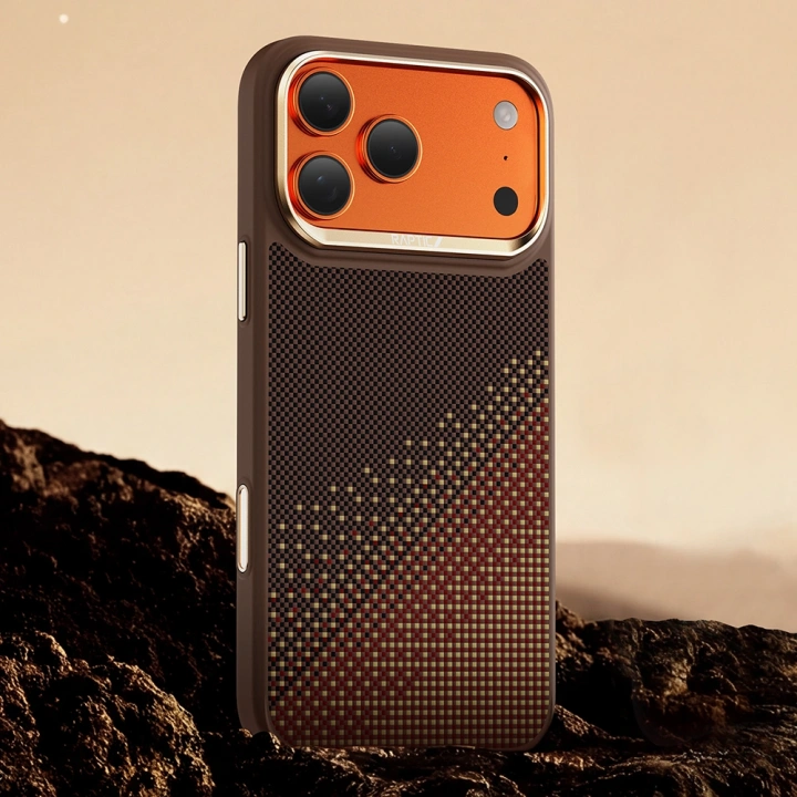 Apple iPhone 17 Pro Max Kılıf M-safe Şarj Özellikli Raptic Aramid Dual Serenity Serisi Kapak