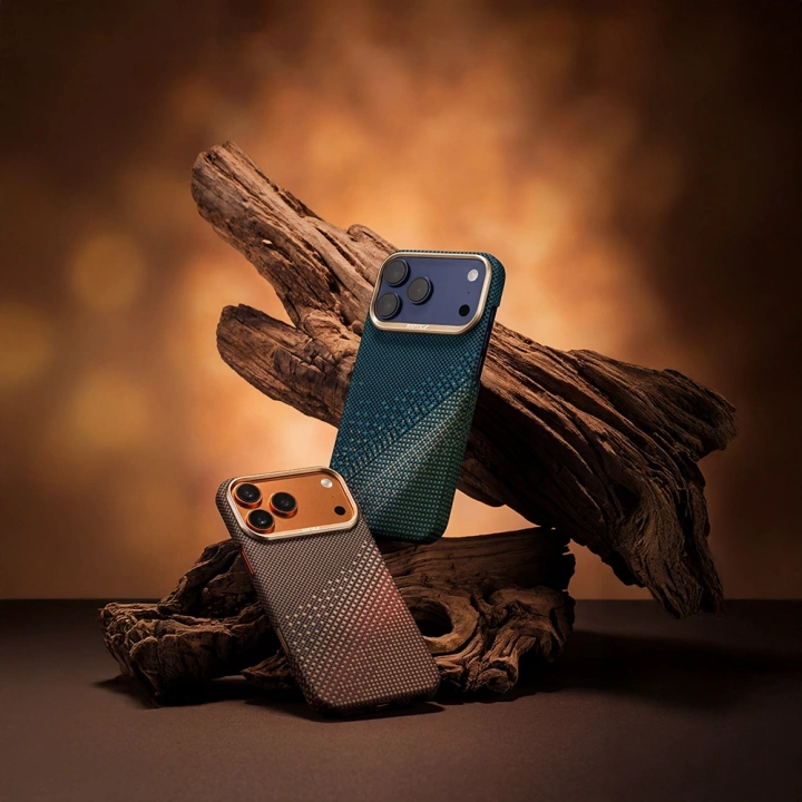 Apple iPhone 17 Pro Max Kılıf M-safe Şarj Özellikli Raptic Aramid Skin Serenity Serisi Kapak