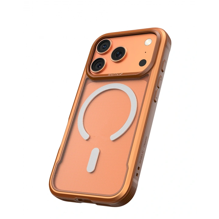 Apple iPhone 17 Pro Max Kılıf M-safe Şarj Özellikli Raptic Shield Classic Serisi Şeffaf Arka Yüzey C-Magnet Kapak