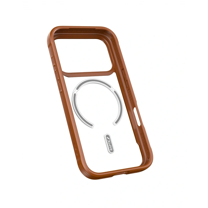 Apple iPhone 17 Pro Max Kılıf M-safe Şarj Özellikli Raptic Shield Classic Serisi Şeffaf Arka Yüzey C-Magnet Kapak