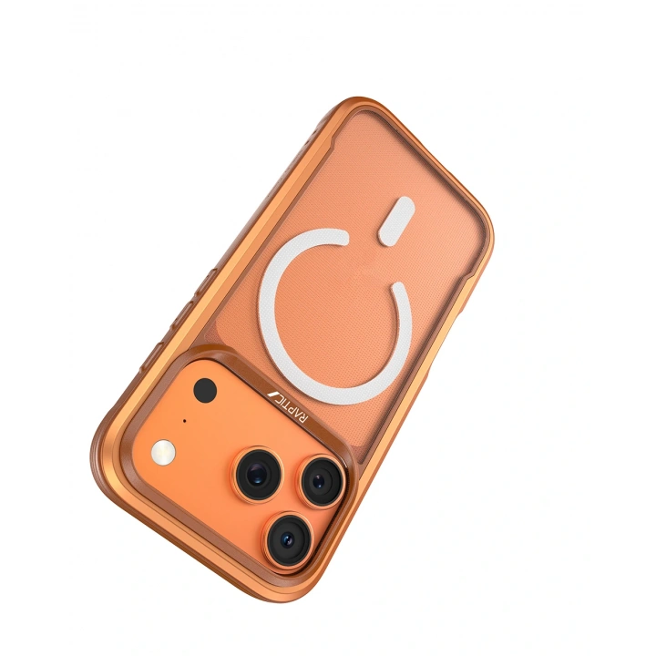 Apple iPhone 17 Pro Max Kılıf M-safe Şarj Özellikli Raptic Shield Classic Serisi Şeffaf Arka Yüzey C-Magnet Kapak