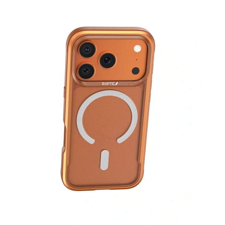 Apple iPhone 17 Pro Max Kılıf M-safe Şarj Özellikli Raptic Shield Classic Serisi Şeffaf Arka Yüzey C-Magnet Kapak