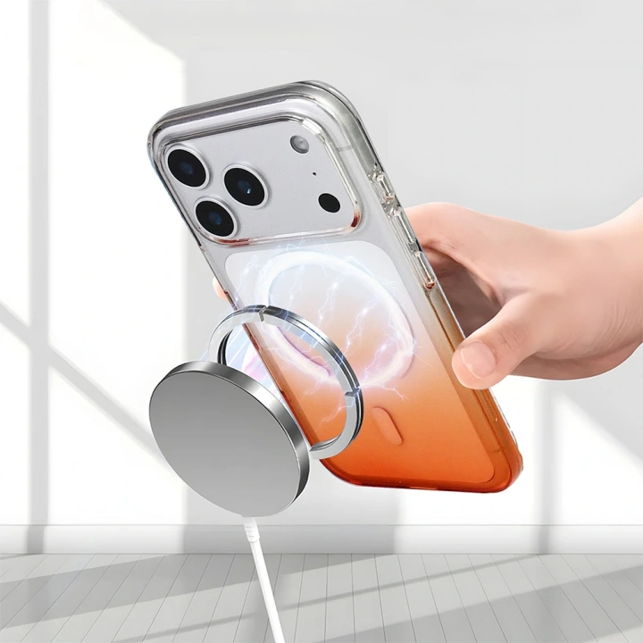 Apple iPhone 17 Pro Max Kılıf M-Safe Şarj Özellikli Redclick Septik Silikon Kapak