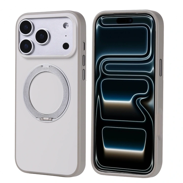Apple iPhone 17 Pro Max Kılıf M-Safe Şarj Özellikli Standlı Redclick Proton Silikon Kapak