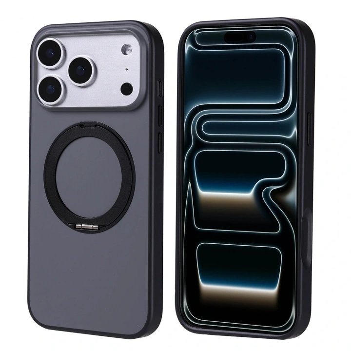Apple iPhone 17 Pro Max Kılıf M-Safe Şarj Özellikli Standlı Redclick Proton Silikon Kapak