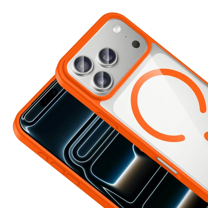 Apple iPhone 17 Pro Max Kılıf M-safe Wireless Şarj Özellikli Silikon Redclick Ege Kapak