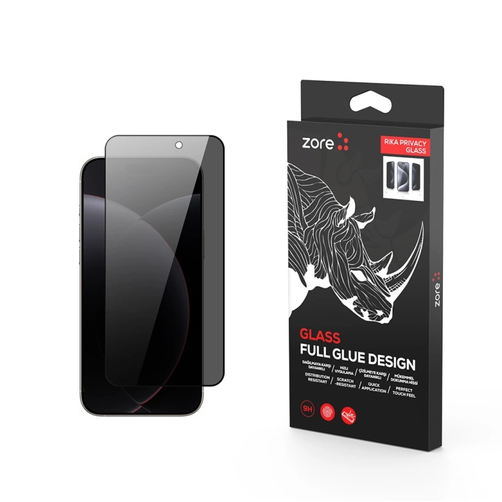 Apple iPhone 17 Pro Redclick Rika Premium Privacy Temperli Cam Ekran Koruyucu