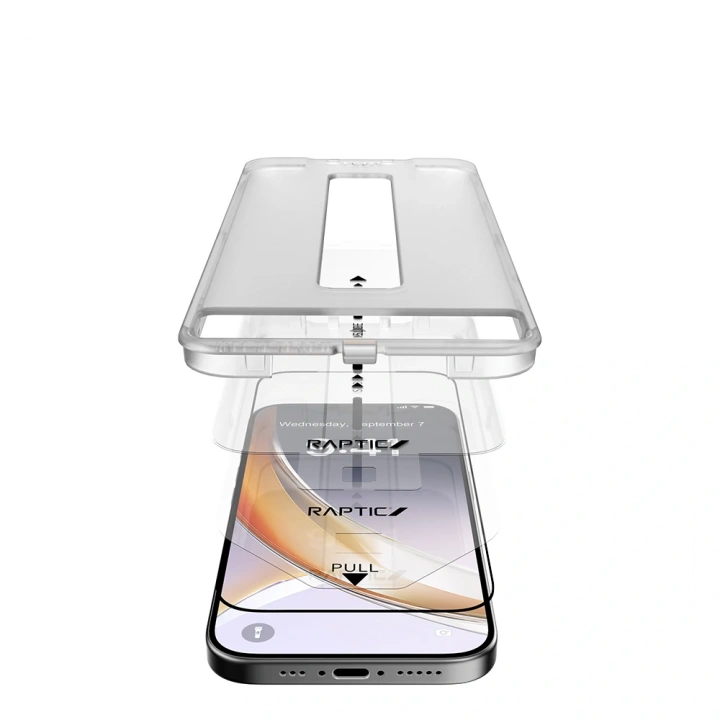 Apple iPhone 17 Raptic Air Glass 2.5D Ekran Koruyucu 2 Adet + Kolay Uygulama Aparatlı