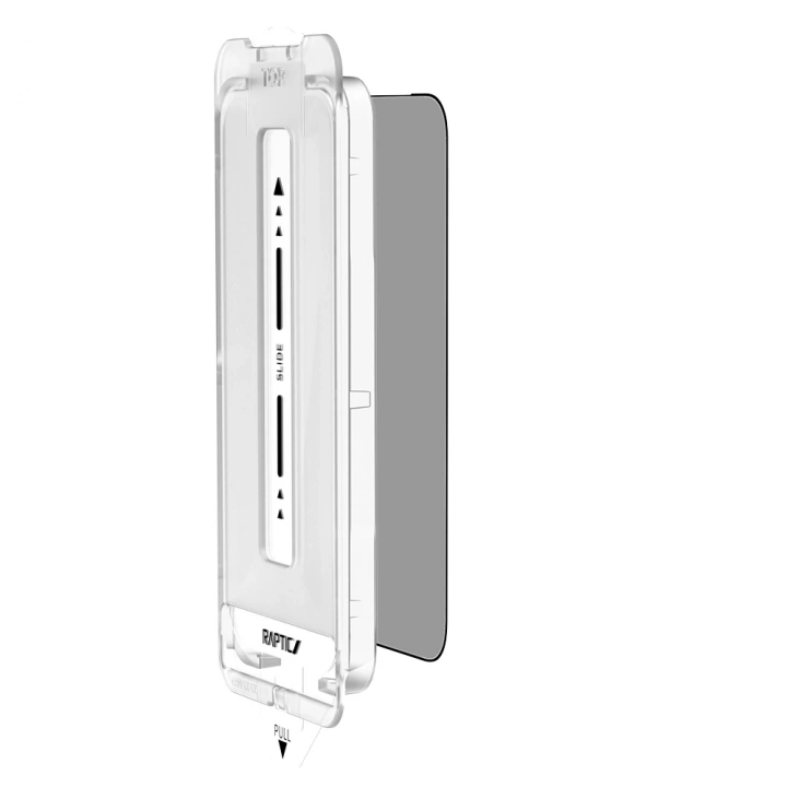 Apple iPhone 17 Raptic Air Glass 2.5D Privacy Hayalet Ekran Koruyucu 2 Adet + Kolay Uygulama Aparatlı