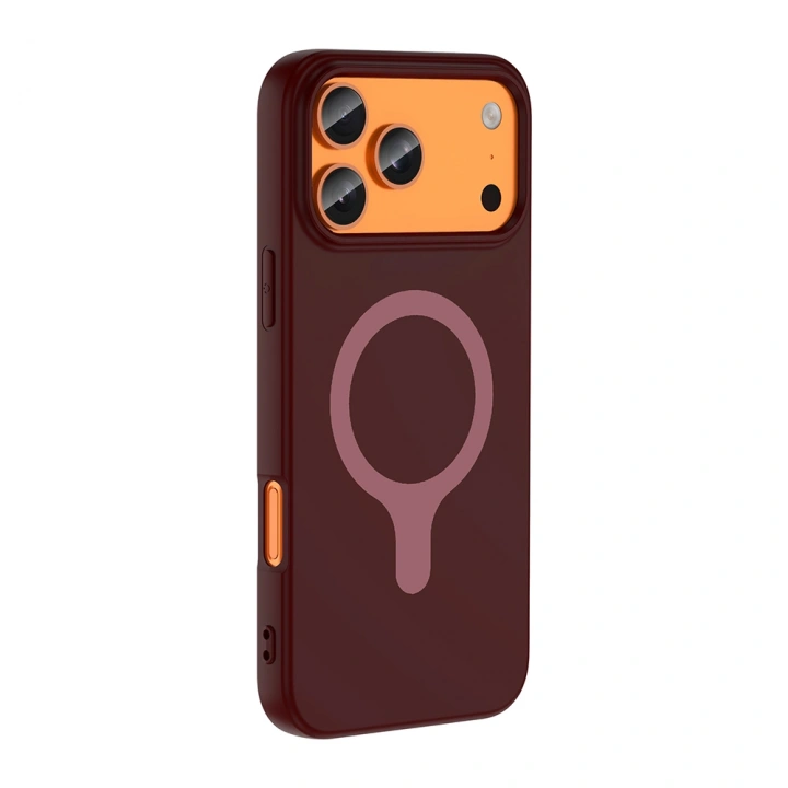 Apple iPhone 18 Pro Kılıf M-Safe Şarj Özellikli Redclick Aris Silikon Kapak