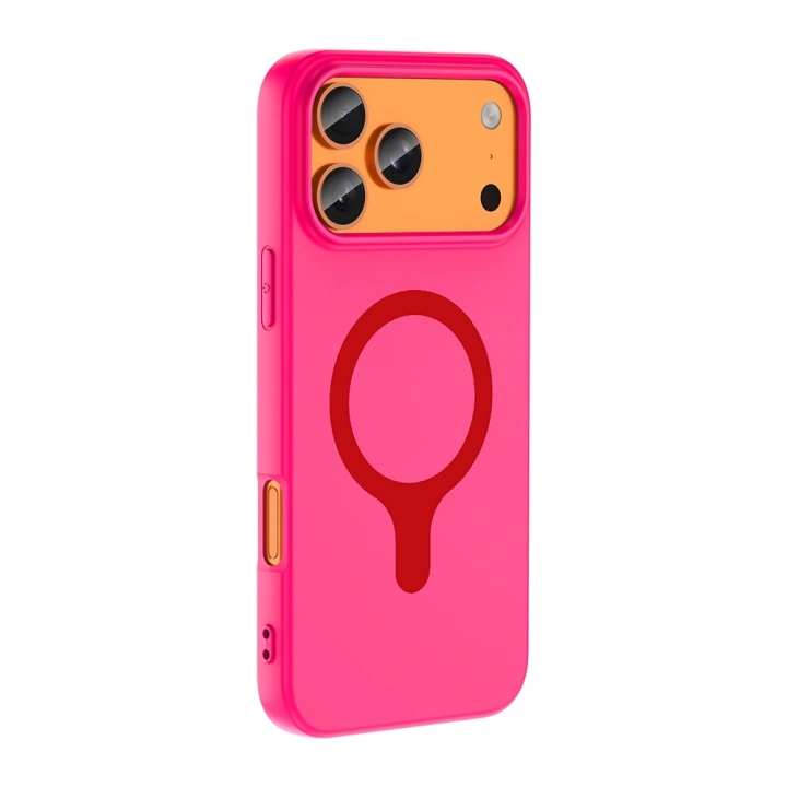 Apple iPhone 18 Pro Kılıf M-Safe Şarj Özellikli Redclick Aris Silikon Kapak