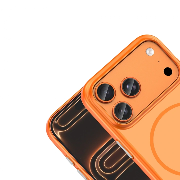 Apple iPhone 18 Pro Kılıf M-Safe Şarj Özellikli Redclick Lora PC Kapak