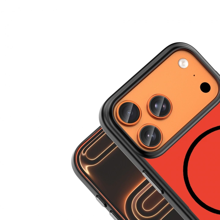 Apple iPhone 18 Pro Kılıf M-Safe Şarj Özellikli Redclick Lora PC Kapak