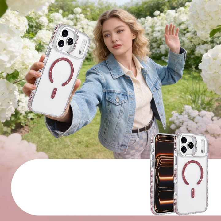 Apple iPhone 18 Pro Kılıf M-safe Şarj Özellikli Redclick Tera Silikon Kapak
