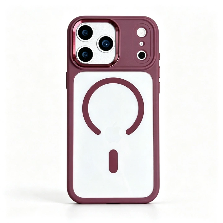 Apple iPhone 18 Pro Kılıf Wireless Şarj Özellikli Redclick Krom M-safe Silikon Kapak