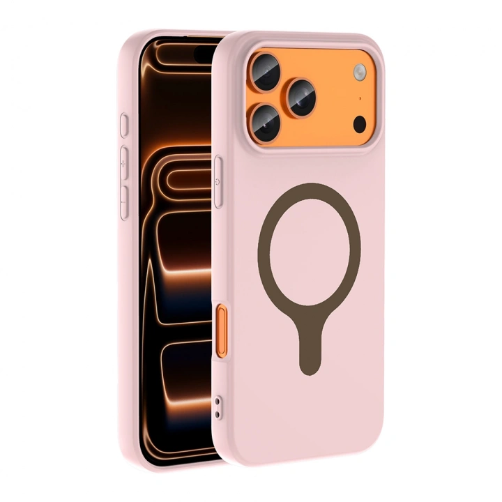 Apple iPhone 18 Pro Max Kılıf M-Safe Şarj Özellikli Redclick Aris Silikon Kapak