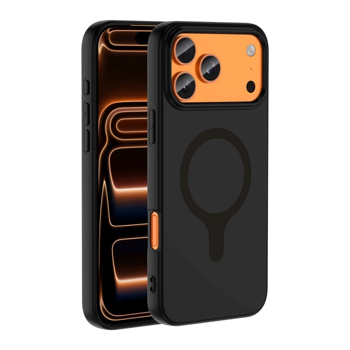 Apple iPhone 18 Pro Max Kılıf M-Safe Şarj Özellikli Redclick Aris Silikon Kapak