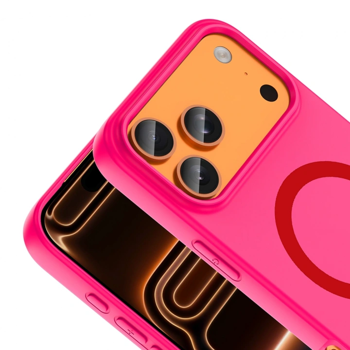 Apple iPhone 18 Pro Max Kılıf M-Safe Şarj Özellikli Redclick Aris Silikon Kapak