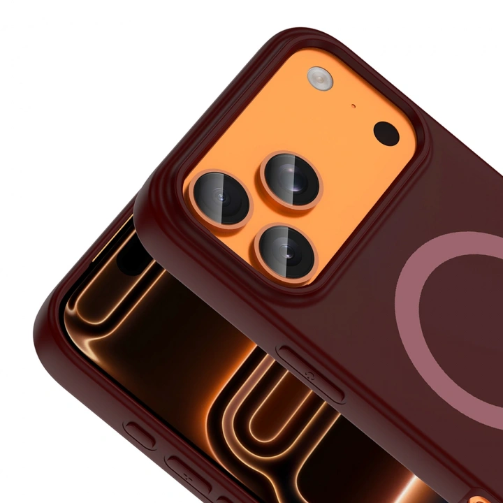 Apple iPhone 18 Pro Max Kılıf M-Safe Şarj Özellikli Redclick Aris Silikon Kapak
