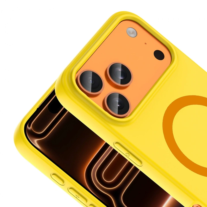 Apple iPhone 18 Pro Max Kılıf M-Safe Şarj Özellikli Redclick Aris Silikon Kapak