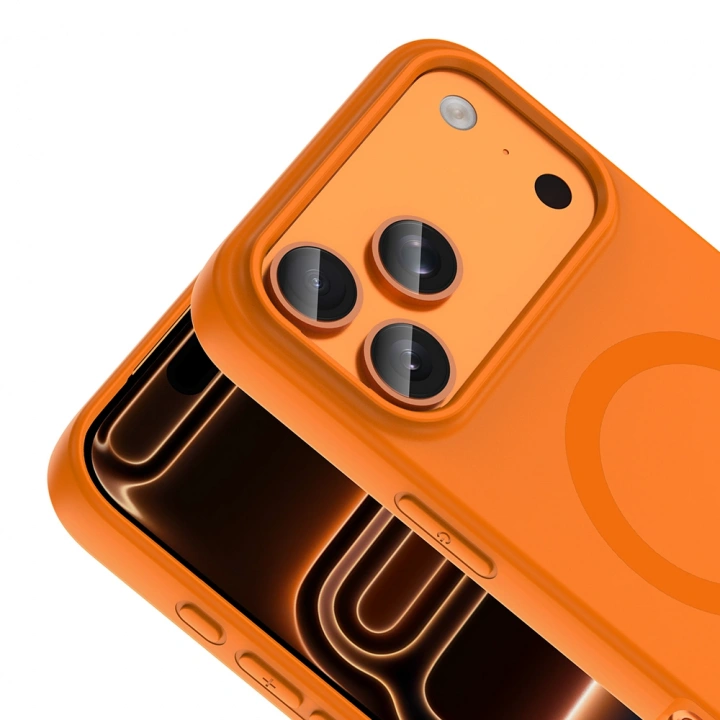 Apple iPhone 18 Pro Max Kılıf M-Safe Şarj Özellikli Redclick Aris Silikon Kapak