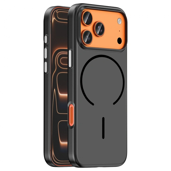 Apple iPhone 18 Pro Max Kılıf M-Safe Şarj Özellikli Redclick Lora PC Kapak