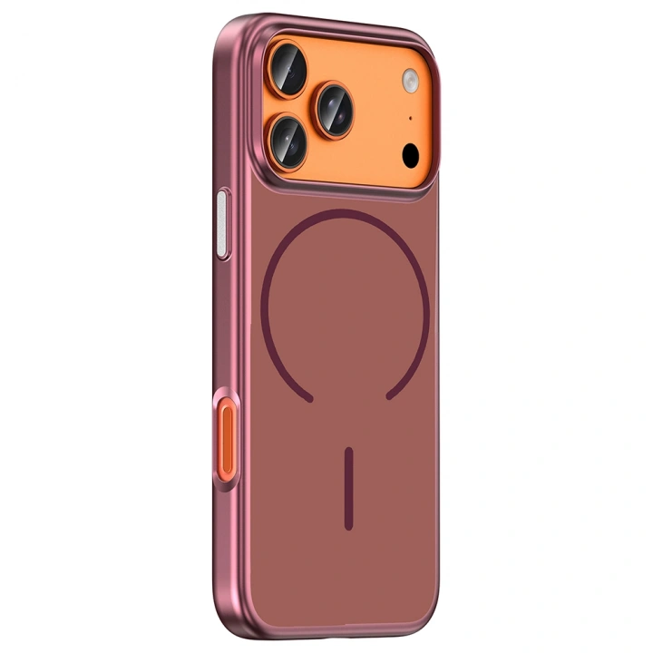 Apple iPhone 18 Pro Max Kılıf M-Safe Şarj Özellikli Redclick Lora PC Kapak