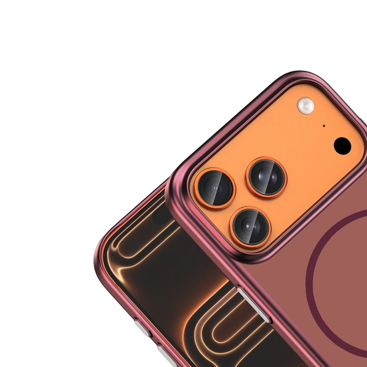 Apple iPhone 18 Pro Max Kılıf M-Safe Şarj Özellikli Redclick Lora PC Kapak