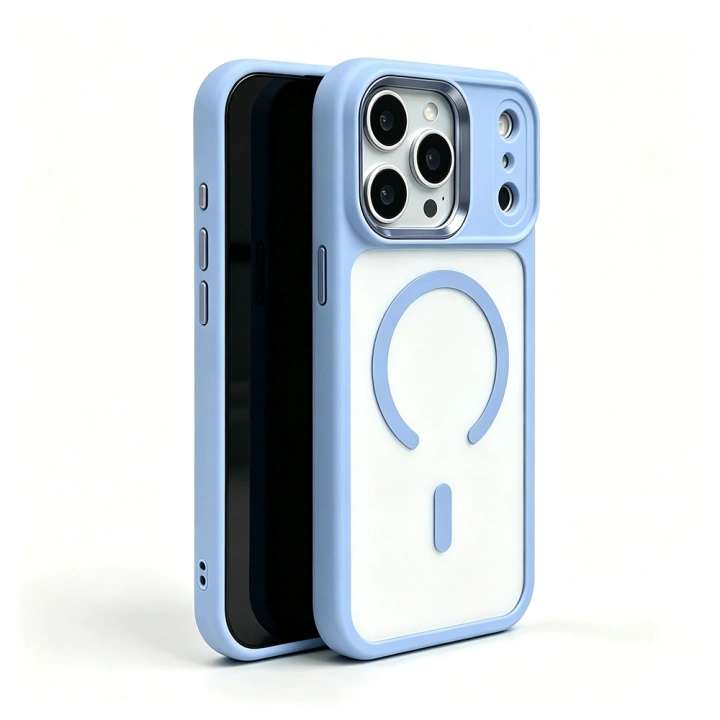 Apple iPhone 18 Pro Max Kılıf Wireless Şarj Özellikli Redclick Krom M-safe Silikon Kapak