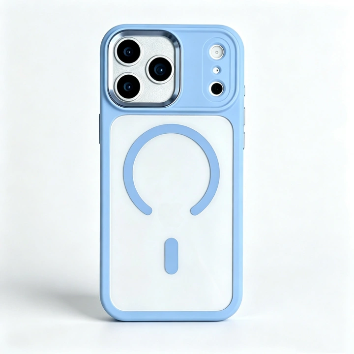Apple iPhone 18 Pro Max Kılıf Wireless Şarj Özellikli Redclick Krom M-safe Silikon Kapak