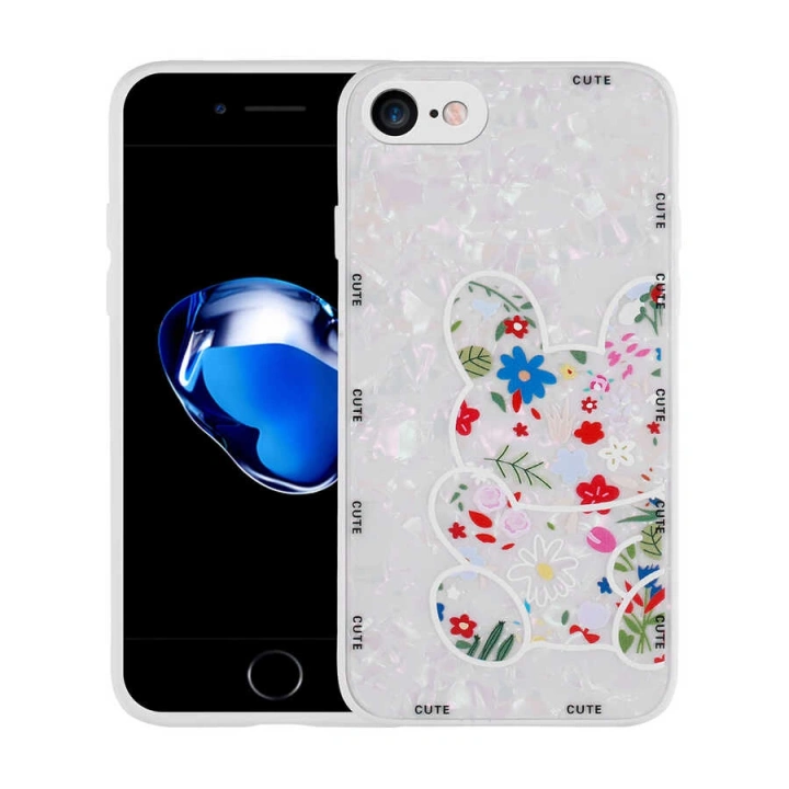 Apple İphone 7 Kılıf Desenli Sert Silikon Redclick Mumila Kapak