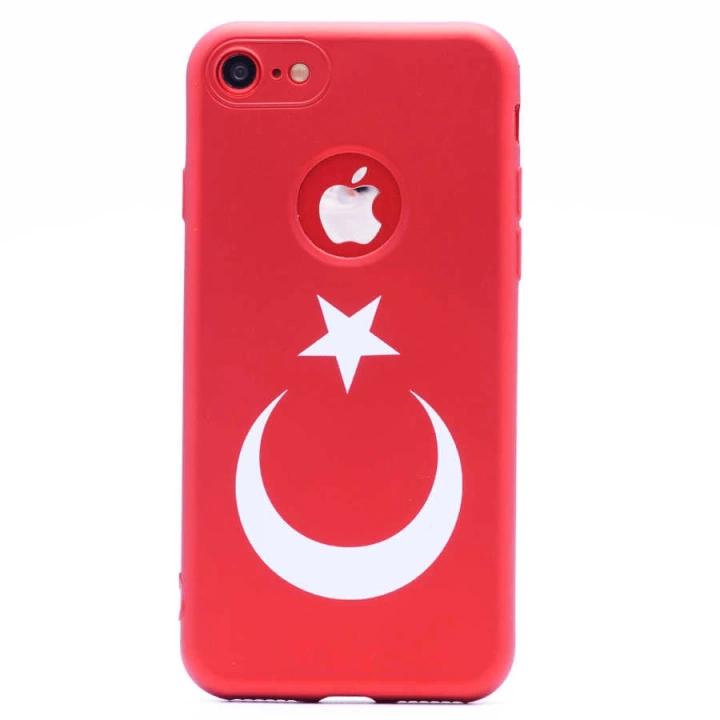 Apple İphone 7 Kılıf Redclick Bayrak Silikon