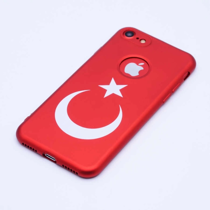 Apple İphone 7 Kılıf Redclick Bayrak Silikon