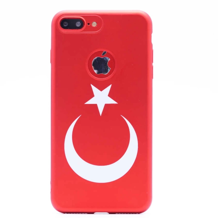 Apple İphone 7 Plus Kılıf Redclick Bayrak Silikon