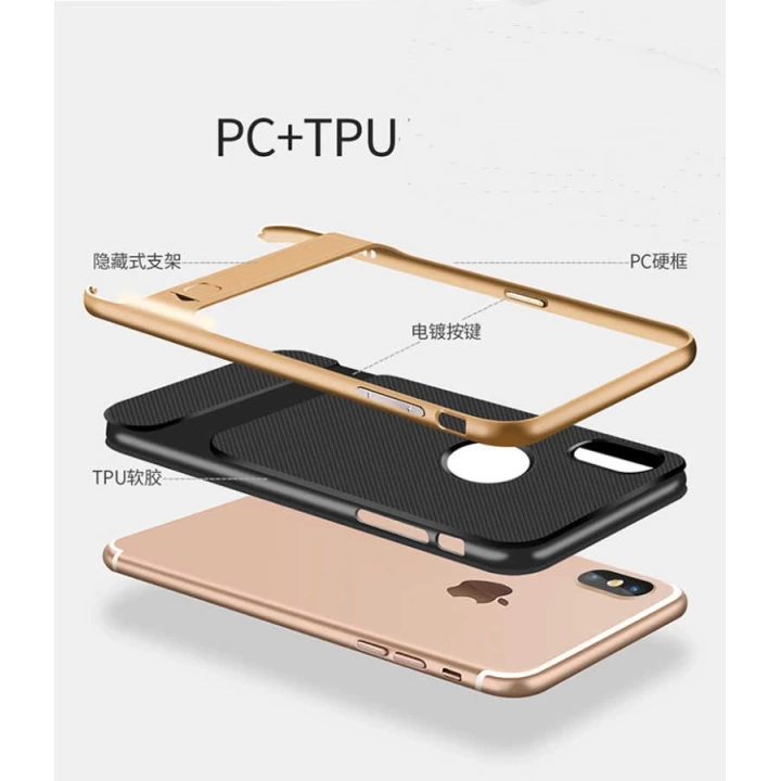 Apple İphone X Kılıf Redclick Standlı Verus Kapak