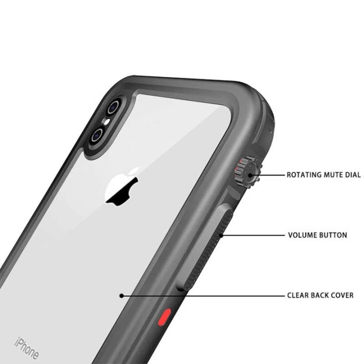 Apple İphone Xs Max 6.5 Kılıf Redclick 1-1 Su Geçirmez Kılıf