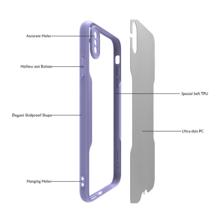 Apple İphone Xs Max 6.5 Kılıf Redclick Parfe Kapak